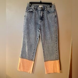 Two-Tone Women Jeans